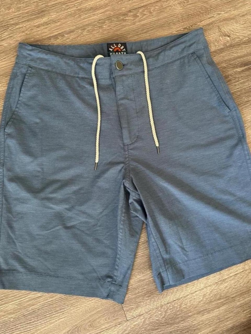 Faherty Brand Men's "All Day" Hybrid Shorts Slate Blue Size 32
